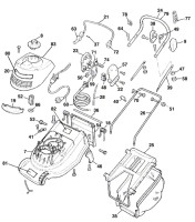 Qualcast F 016 T49 424 TURBO 35 Lawnmower TURBO35 Spare Parts